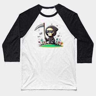 Death sticker skeleton Baseball T-Shirt